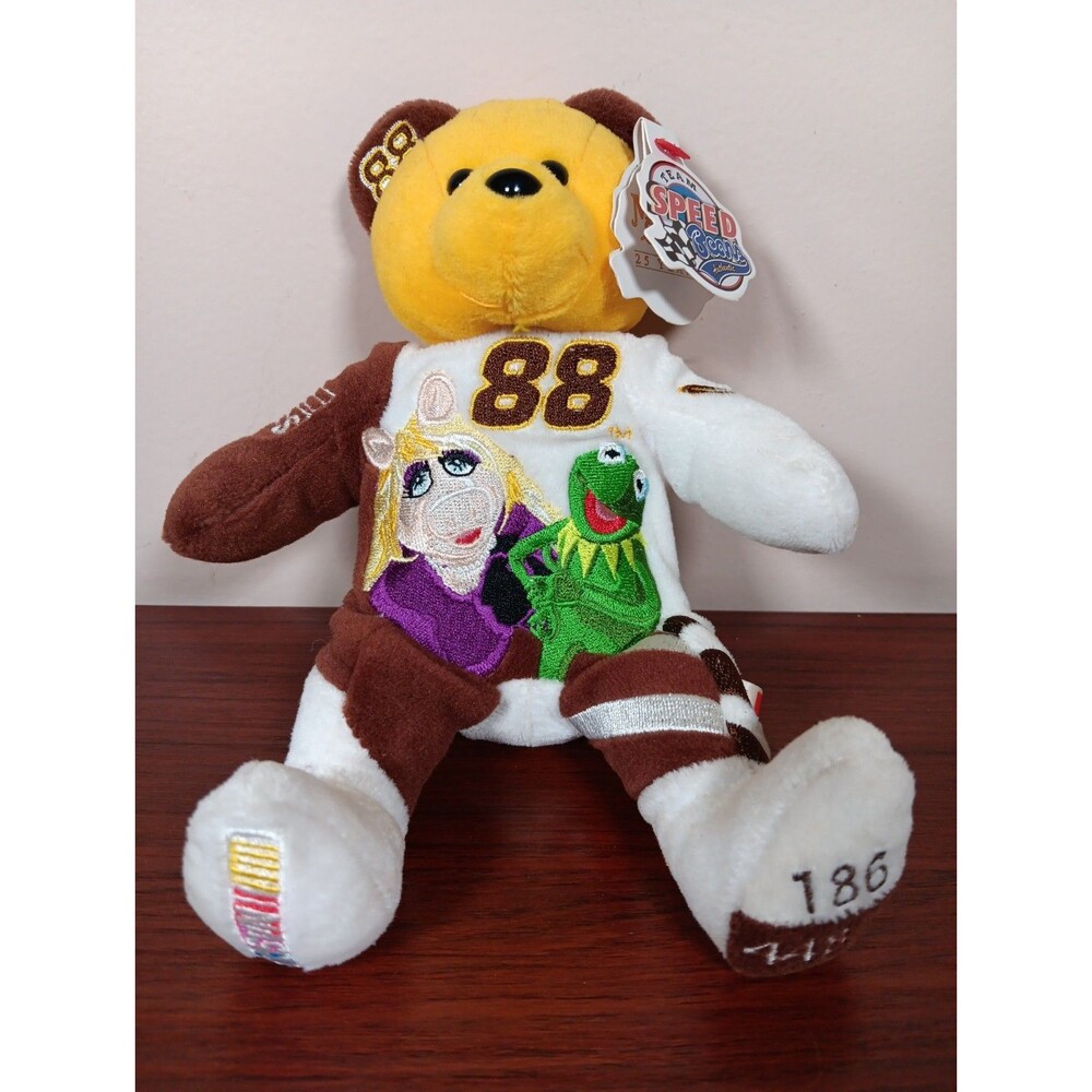 2002 Team Speed Bears #88 Dale Jarrett Muppet Show 8” Teddy Bear W/Tags EUC
